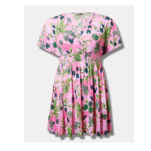 Torrid Mesh Smock Waist Coverup Dress Sz 6X NWT - Picture 5 of 10